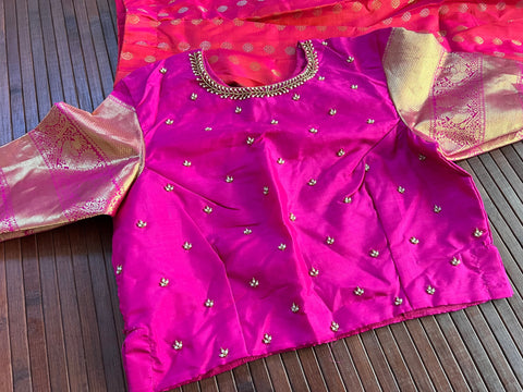 Teen/Adult Medium - Pure Kanchipattu Lehanga Set