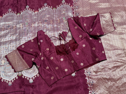 Premium Banaras Mushru Silk Saree