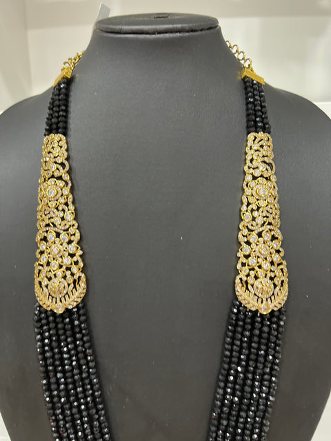 Victorian CZ Multilayer Beaded Necklace