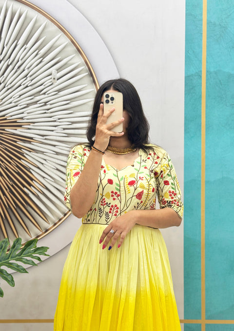 Mul Mul Cotton Frock Dress