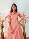 9-10 yrs - Trendy Tissue Long Gown with Shrug