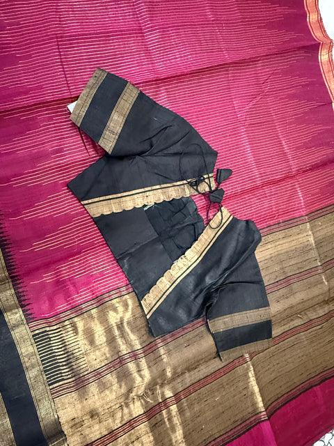 Pure Jute Pattu Saree