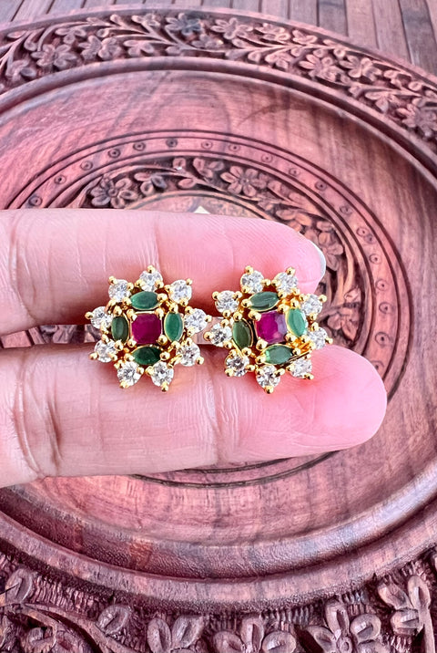 Pure 925 Silver CZ Earrings