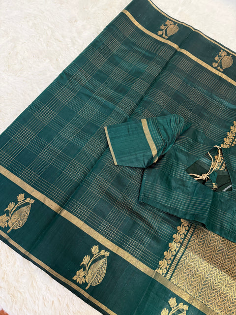 Pure Jute Pattu Saree