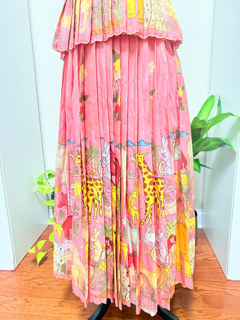 10-15 Yrs - Kalamkari Silk Lehanga Set