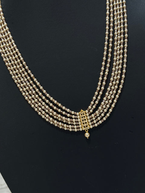Pure 925 Silver CZ Beads Necklace