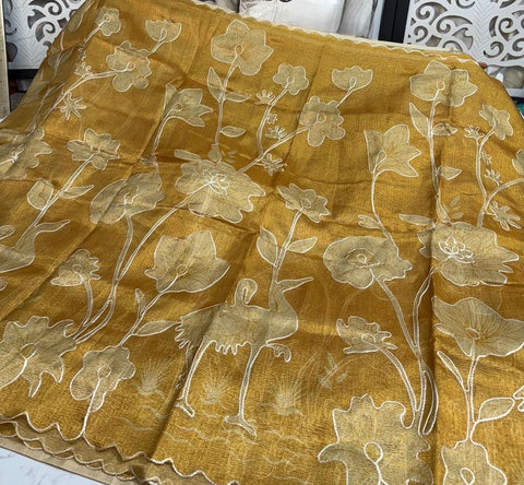 2 for $100 - Crush Tissue Saree