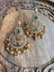 Pure 925 Silver CZ Chandbali Earrings