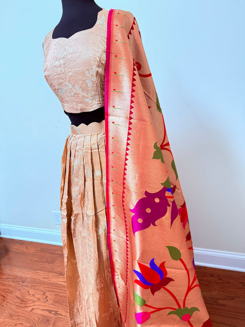 Women XL- Banaras Brocade Lehanga Set