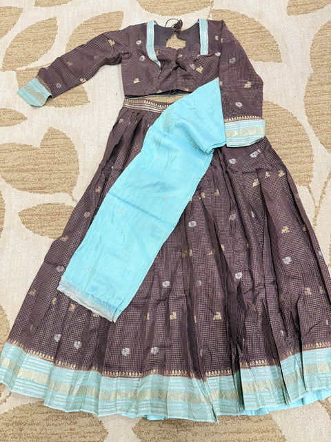 Size XL - Crepe Silk Lehanga Set