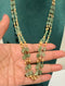 Pure 925 Silver Multi Layer Green Natural Aventurine Necklace / Mala