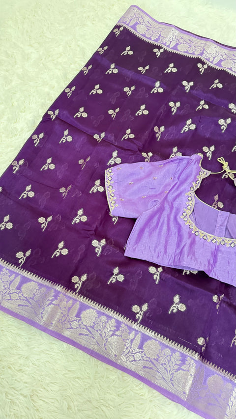 Green Mango Pattu Silk Saree