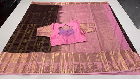 Premium Semi Gadwal silk saree