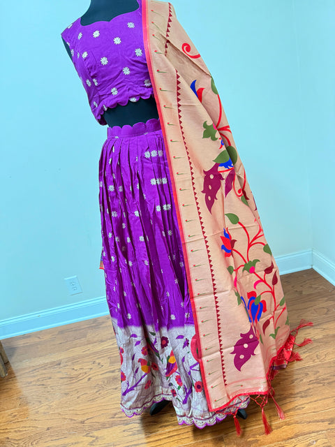 Women Large - Banaras Paithani Lehanga Set