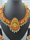 One Gram Gold Nakshi Coral Lakshmi Necklace Set