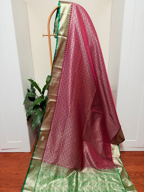 2 for $100 - Semi Kanchi Tissue silk Saree