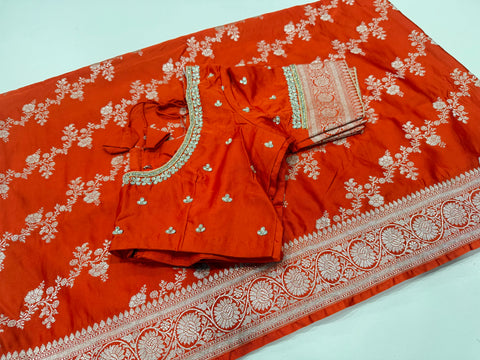 Banaras Mushru Silk Saree