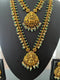 One Gram Gold Nakshi Lakshmi Combo Necklace Set