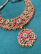 Pure 925 Silver Jadau Kundan Necklace