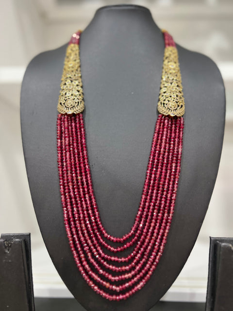Victorian CZ Multilayer Beaded Necklace