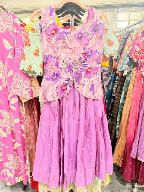 Teen 10-15 - Tissue Silk Lehanga Set