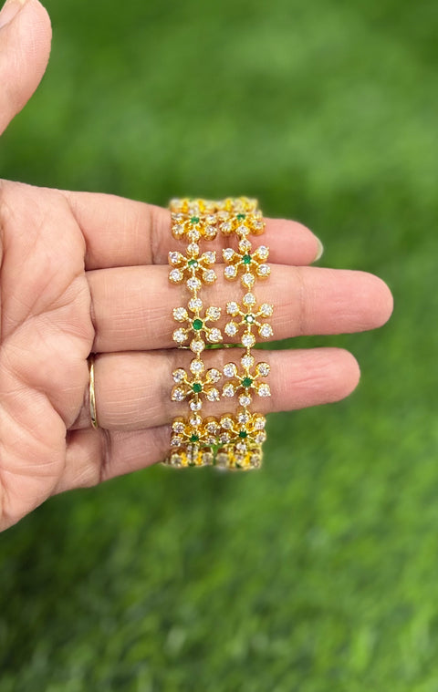 CZ Emerald Bangles