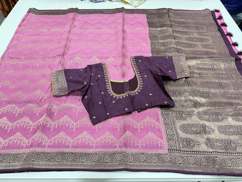 Banaras Munga silk saree