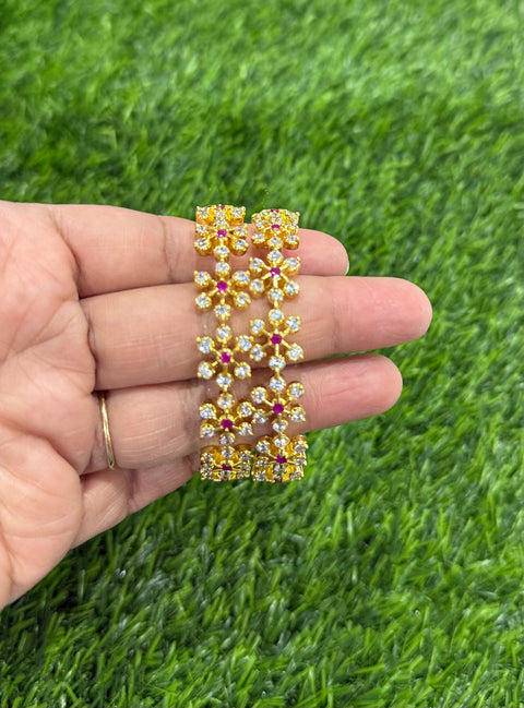 CZ Ruby Bangles