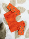 Orange Silk Maggam Work Blouse