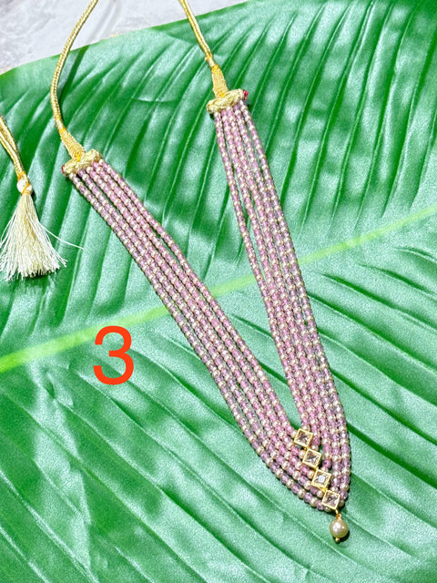 Pure 925 Silver CZ Beads Necklace