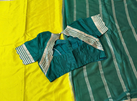 Pure Mysore Crepe Silk Saree