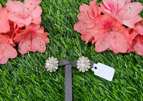 Pure 925 Silver CZ Earrings Set