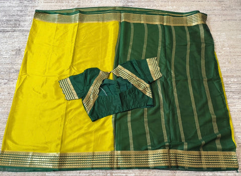 Pure Mysore Crepe Silk Saree