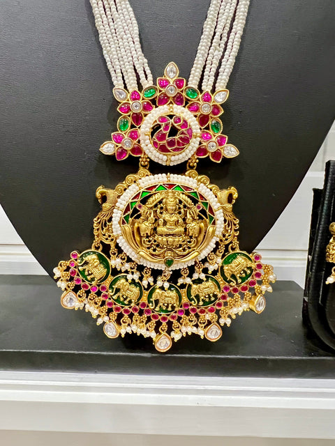 Pachi Kundan Jadau Pearl Necklace