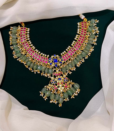 Pachi Kundan Jadau Necklace