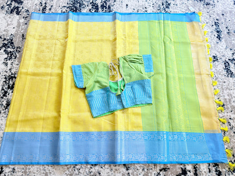 2 for $100 - Banaras Tanchui Saree with blouse