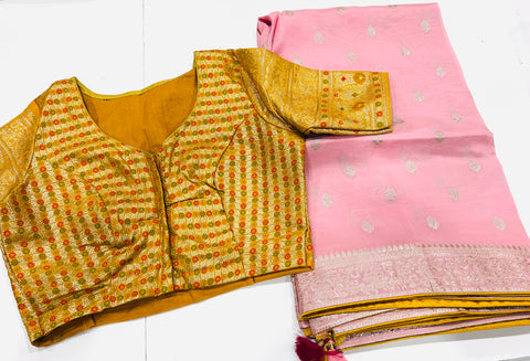 Aashadam Sale - Soft Chiffon Banaras Munga Saree