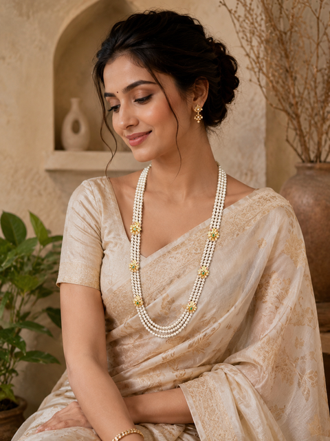 Pure 925 Silver Swarovski Pearl Necklace