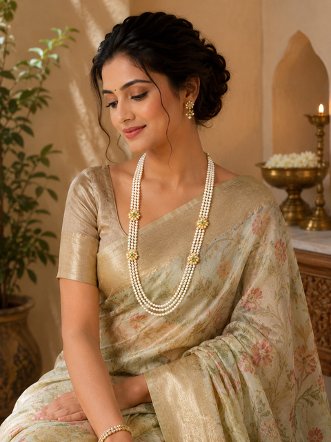Pure 925 Silver Swarovski Pearl Necklace