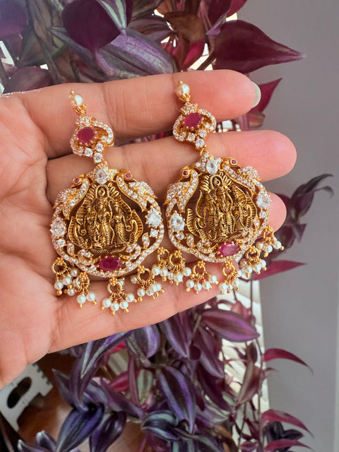 Pure 925 Silver CZ Earrings Set
