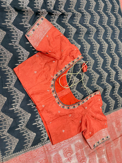 Banaras Munga silk saree