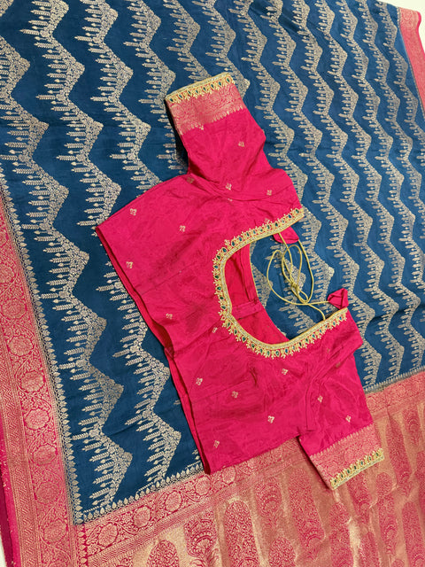 Banaras Munga silk saree