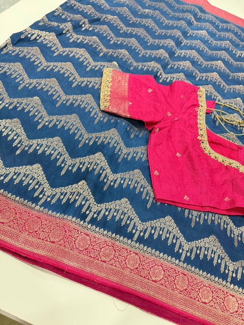 Banaras Munga silk saree