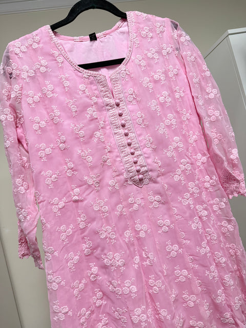 Lucknowi Georgette Anarkali Kurti