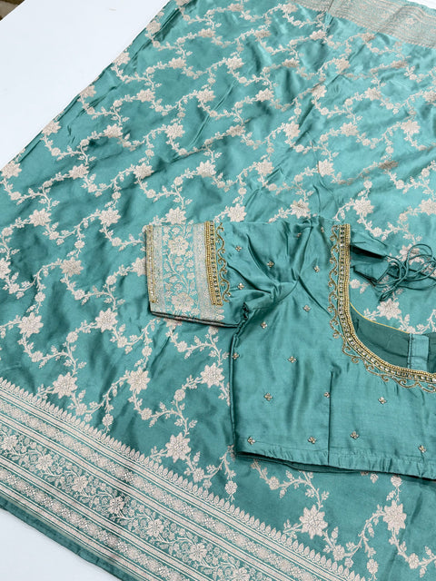 Banaras Mushru Silk Saree