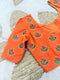 Orange Silk Maggam Work Blouse