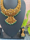 One Gram Gold Deep Nakshi Lakshmi Medium Necklace Set