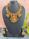 One Gram Gold Deep Nakshi Lakshmi Short Necklace Set