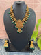 One Gram Gold Deep Nakshi Lakshmi Short Necklace Set