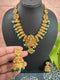 One Gram Gold Deep Nakshi Lakshmi Short Necklace Set